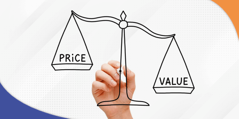 Price versus cost image