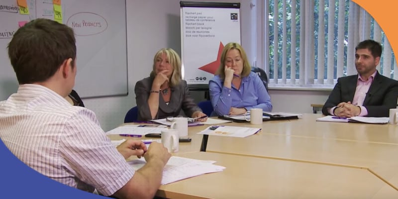 business-meeting Business clients discussing business continuity plan